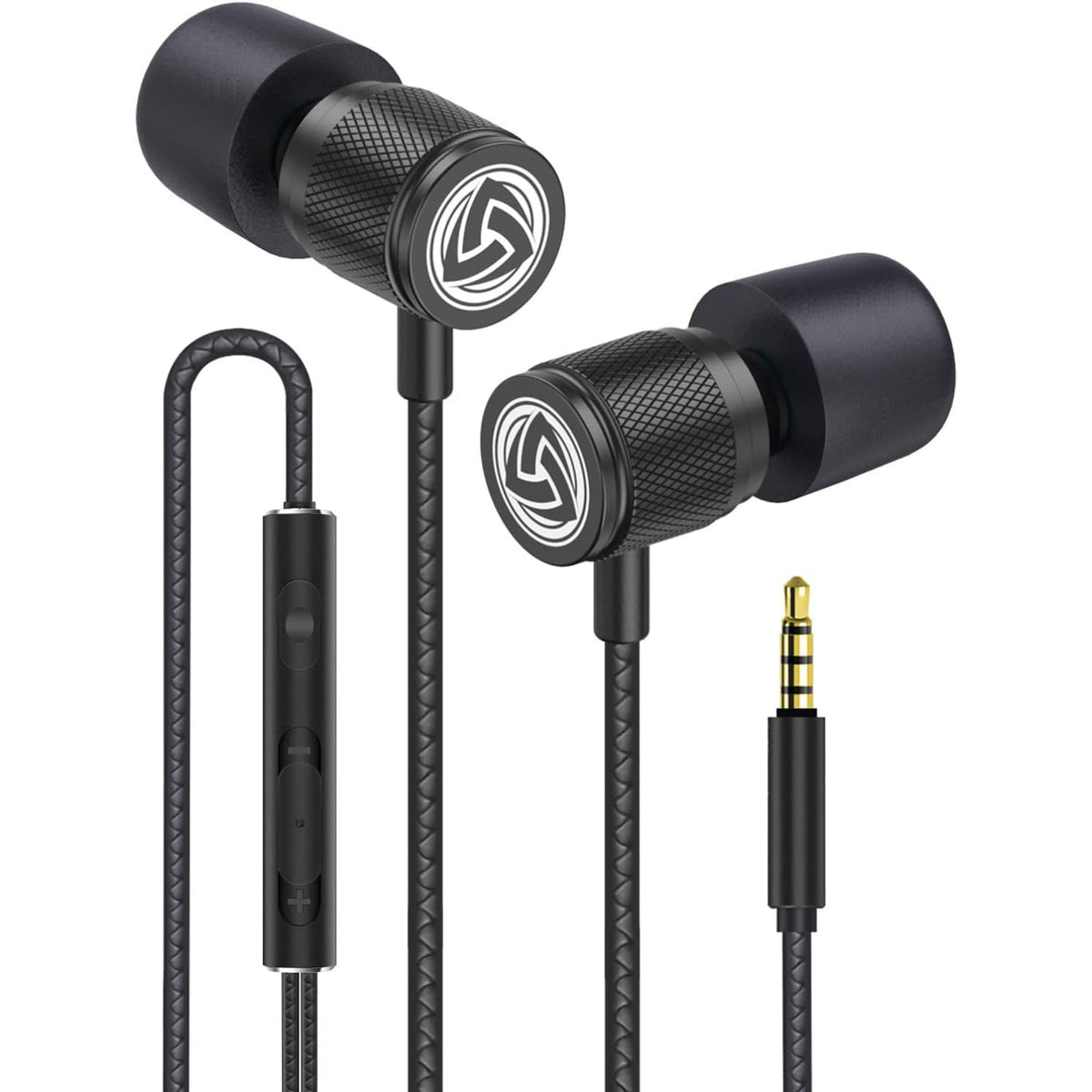 LUDOS Ultra Wired Earbuds in-Ear Headphones, 5 Years Warranty, Earphones with Mic, Noise Isolating Ear Buds, Memory Foam for iPhone, Samsung, School Students, Kids, Women, Small Ears - Turquoise