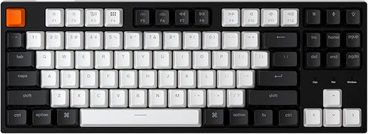 Keychron C1 Wired Mechanical Keyboard TKL, RGB Backlit with Double-Shot ABS Keycaps, 87 Keys Hot-Swappable Pre-lubed Linear Switch Compatible with Mac Windows