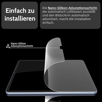3 PACK Paper Screen Protector for iPad Pro 11 In (2022,2021,2020,2018)/iPad Air 5th (2022)/iPad Air 4th Gen (2020) 10.9, Matte Anti Glare Blue Light Filter PET Feel Shield, Bubble Free HD Texture Film