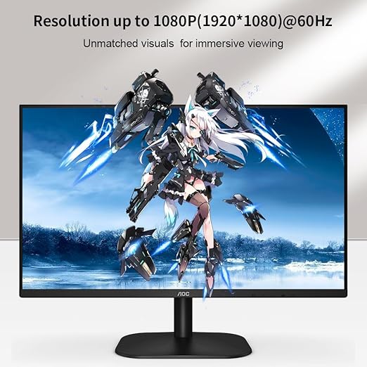 VGA (Sources) to HDMI(Display) Adapter, 1080P Converter with Audio+USB Power from VGA Computer/Laptop to HDMI TV/Monitor, Male to Female(1ft)