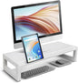 Monitor Stand Riser – 22-Inch Computer Monitor Stand with Multifunctional Slot, Multi-Purpose Desktop Storage for Laptop, Printer, TV