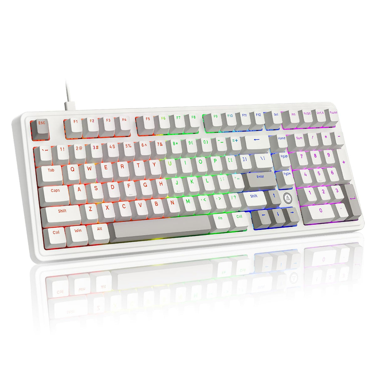 AJAZZ AK980 97% Wireless Mechanical Keyboard, 1.14" TFT Display & Knob