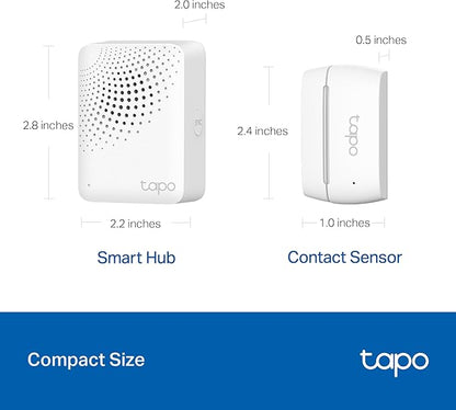 Tapo Door Sensor Starter KIT, Matter Compatible, 3X Smart Door Window Contact Sensor and 1x Smart Hub with Built-in Chime, Smart Automation, Real-Time Notification, T31 KIT