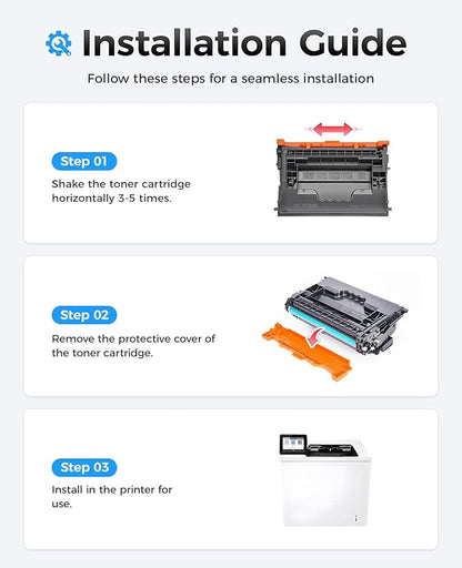 W9004MC Black Toner Cartridge 1-Pack High Yield with Chip Replacement for HP W9004MC Toner Compatible for Managed E60155dn E60165dn E60175dn E60055dn E60065dn E60075dn MFP E62655 E62665 E62675 Printer