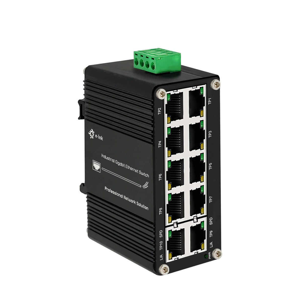 Steloproad 8X1000M PoE 30W-2XRJ45 Uplink Industrial PoE Switch