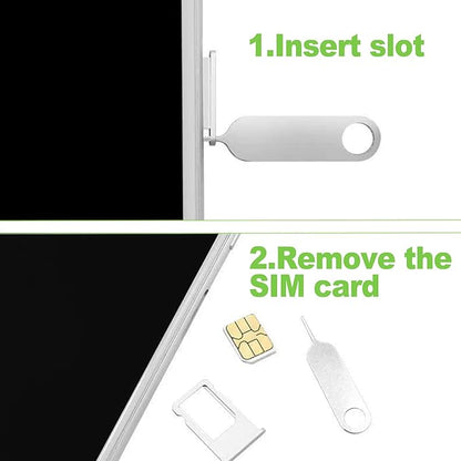 ZukoCert 16 Pieces SIM Card Removal Tool Set, Multi-Functional SIM Ejector Tool, SIM Card Pin, Phone SD Card Removal Tool Key, Universal for Smartphone