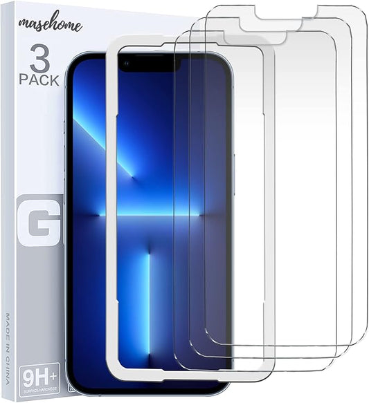 MASETECH For iPhone 14 Plus and 13 Pro Max Screen Protector Tempered Glass (14 PLUS / 13 PRO MAX)