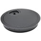 Desk Grommet 2-3/8" (60 mm), Desk Cord Hole Cover, Cable Grommet Metal Zinc Alloy Materilal, Desk Hole Grommet for Office and Home Table Cable, Detachable Cable Cord Organizer (Flat Black 1 Pcs)