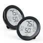 SECRUI Hygrometer Thermometer for Room Temperature Humidity Meter Indoor Thermometer Accuracy Calibration LCD Temperature Sensor with Maximum and Minimum Records, TH1, Black, 2 Pack