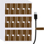 uxcell 300 Pcs Cable Labels, Waterproof Wire Cord Labels Tags, Cord Organizer Management Tags for Charger Cable Organizer Wire Markers Printer and Handwriting, Brown