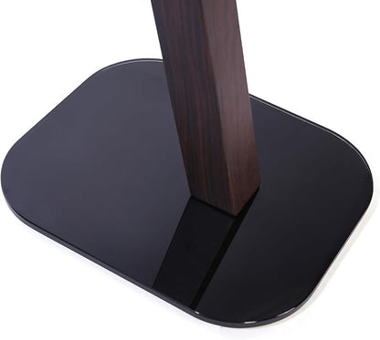 EXIMUS One Pair Fixed Height Universal Speaker Floor Stands - Espresso - 610 Series