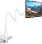 SHAWE Gooseneck Tablet Holder Phone Stand, Flexible Tablet Mount for Bed, 360 Adjustable Lazy Arm Holder Clamp Mount for iPad Air Pro Mini, Samsung Galaxy Tabs, iPhone, Switch, 4.0~10.5" (White)