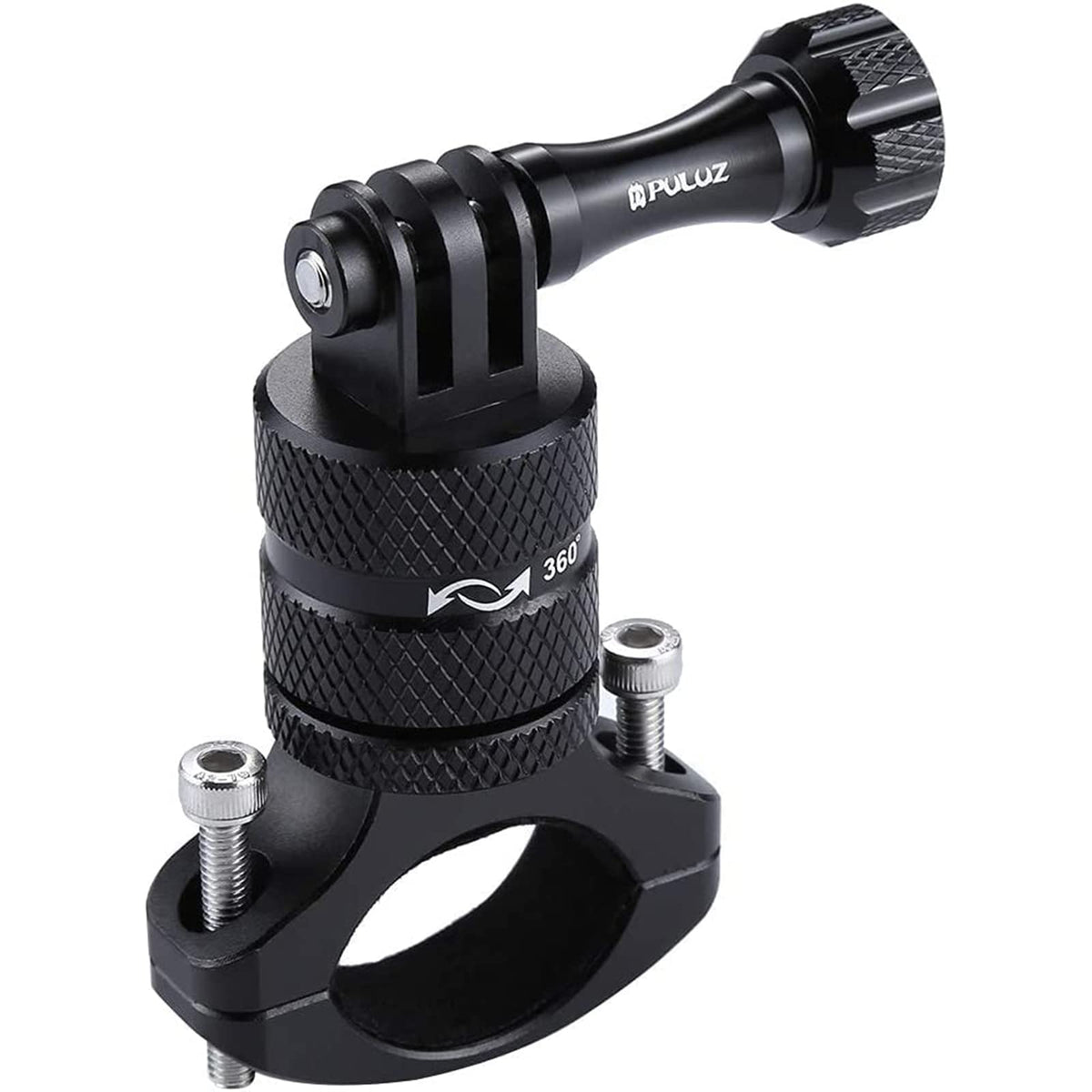 PULUZ Quick Release Base Plate Adapter Bracket for Insta360 X5 / Ace Pro/Pro 2 Cameras - Aviation Aluminum Mount (Black)