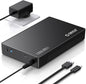 ORICO 3.5" External Hard Drive Enclosure SATA III to USB3.1 Type C for HDD Tool-Free Installation Supports UASP and 20TB Drives - Black