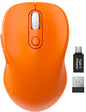 Trueque Wireless Mouse for Laptop, Ergonomic 6-Button Mouse, Pure White