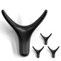 NETLKLA 4 Packs Towel Hooks,Coat Hook Cow Head Wall Hooks, Metal Heavy Duty Wall Hooks for Hanging Coats, Hats, Bags, Kitchenware and Towels in Living Room, Kitchen, Bedroom and Bathroom (Black)