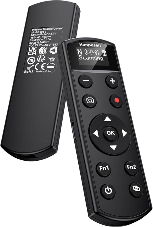 for Nikon Camera Remote Control, Hanpusen Rechargeable Wireless Shutter Release with OLED Screen for Nikon Z6 III/Zf/Z5II/Z50/Z50 II/ZR/Z fc/P1000/P1100/P950/A1000/Z6 II/Z30/Z5/Z7 II, Replace ML-L7
