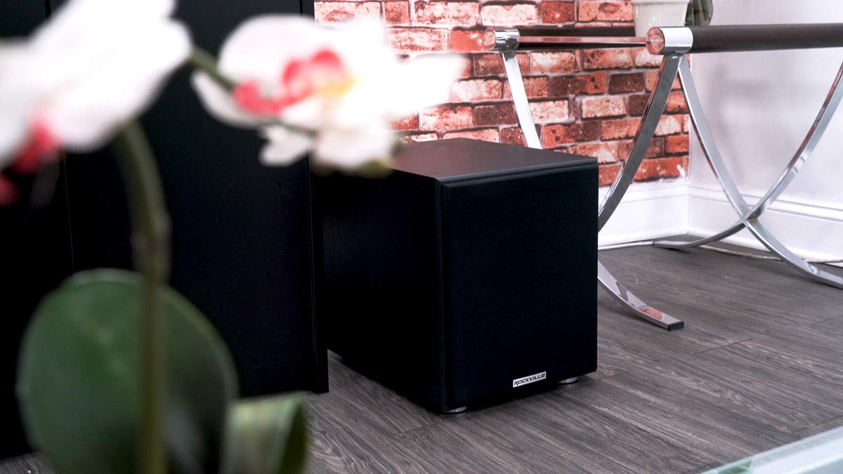Rockville RPA60BT V2 Receiver with 8 Ceiling Speakers and 8" Subwoofer