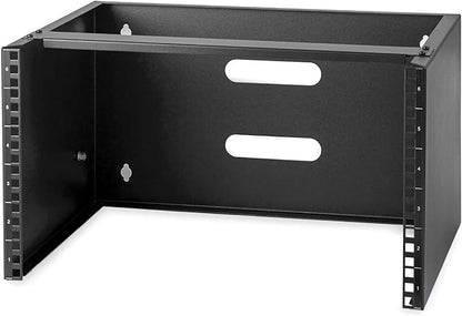 StarTech.com 6U Wall Mount Network Rack - 14 Inch Deep (Low Profile) - 19" Patch Panel Bracket for Shallow Server and IT Equipment, Network Switches - 44lbs/20kg Weight Capacity, Black (WALLMOUNT6)