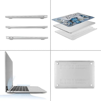 Compatible with MacBook Air 13.3 13.6 Inch Case 2022 2021 2020 2019 Plastic Hard Shell Case Cover,13.3 Air (A1932/A2179/A2337), Butterfly