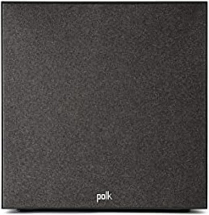 Polk Monitor XT12 Powered Sub - 12" Dynamic Balanced Woofer & 100W Class A/B Amplifier, Low-Resonance MDF Cabinet & Removable Grille, Dolby Atmos & DTS:X Compatible, Midnight Black