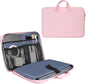 15.6 Inch Laptop Sleeve TSA Case Women Ladies Bag for Macbook Pro 16" M5 M4 M3 M2 M1, Lenovo Ideapad 15.6", HP Envy/Victus 15.6, Dell Inspiron 15, Acer Aspire/Nitro 15, ASUS MSI Macbook 15 Case, Pink