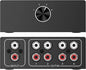 4-Way Stereo L/R Sound Channel Bi-Directional Audio Switcher, 1 in 4 Out or 4 in 1 Out, L/R Sound Channel Audio Switch Splitter RCA Stereo Switch Selector for DVD Stereo Speaker CD Player