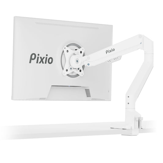 Pixio PS1D Wave Blue Dual Monitor Arm Stand Desk Mount - Fits up to 32 inches Monitors and up to 19.8lbs. VESA Compatibility and Integrated Cable Management