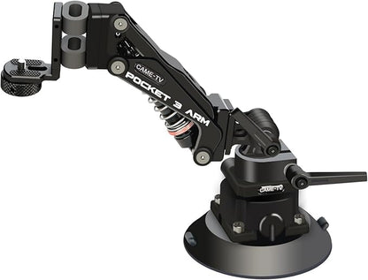 Came-TV Camera Suction Mount Suction, Multifunctional Shock Absorber Arm Video Stabilizer for Pocket 2, Pocket 3, OSMO, Cup Camera Mount, 1/4" Mounting Holes Car Mount & for 360 Action Camera