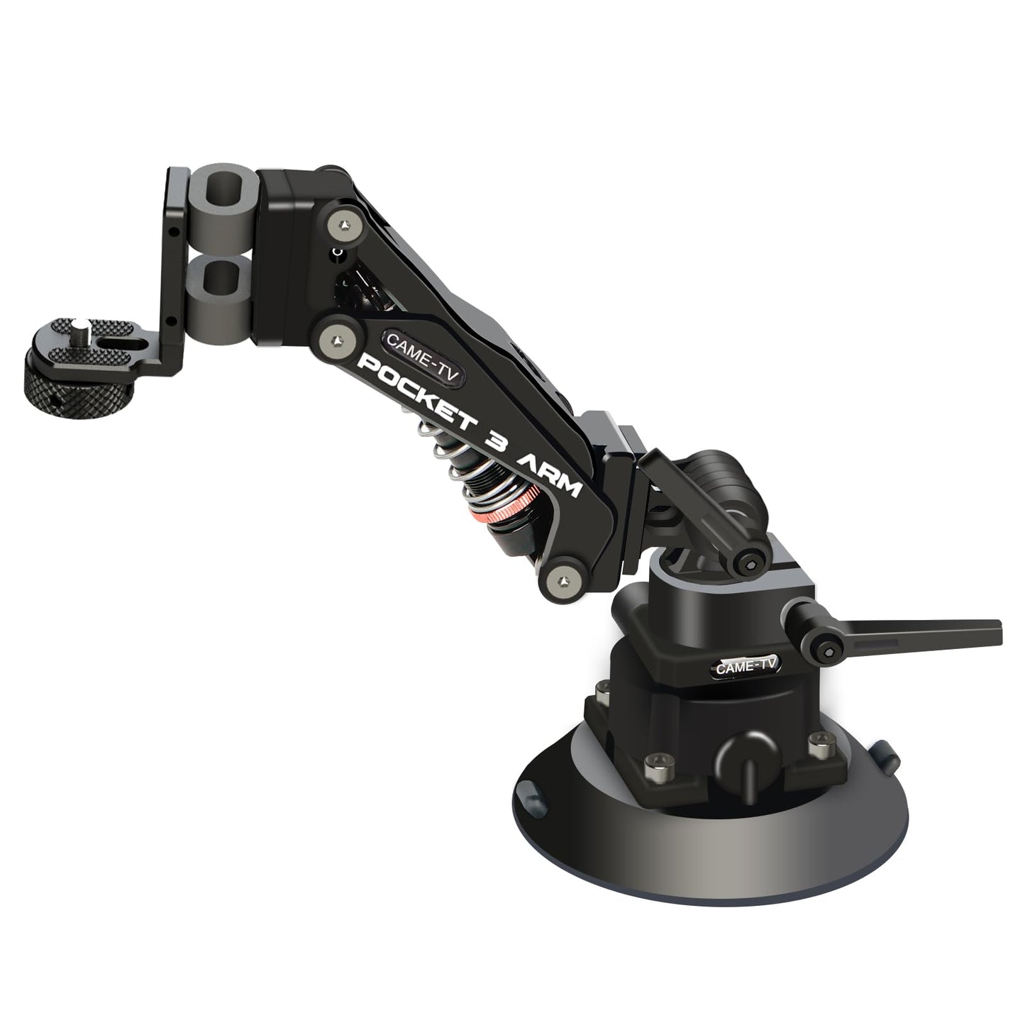 Came-TV Camera Suction Mount Suction, Multifunctional Shock Absorber Arm Video Stabilizer for Pocket 2, Pocket 3, OSMO, Cup Camera Mount, 1/4" Mounting Holes Car Mount & for 360 Action Camera