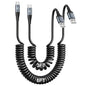 USB Type C Charger Cable Fast Charging [3FT+6FT], 2Pack Coiled USB A to USB C Charger Cable for Car Android Auto USB C Charger Cord, USBC Cable Compatible with iPhone 16/15/Samsung Galaxy A10e A20 S20