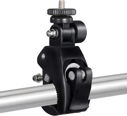 Camera Super Clamp with 1/4"- 20 Threaded Head Compatible for LCD Monitor,DSLR Cameras,DV,Flash Light,Studio Backdrop,Bike, Microphone Stands, Music Stands,Tripod, Motorcycle,Rod Bar