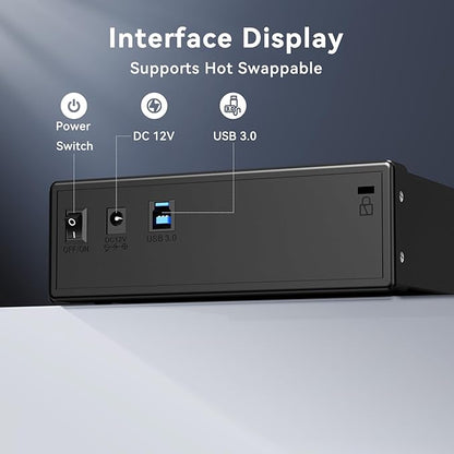5.25" Blu-Ray/CD/DVD SATA Drive enclosure with USB A/C 3.0, 5.25 drive enclosure, Optical Drive Enclosure, Aluminum Alloy, Hot swappable(Optical Drive not included)
