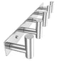 VAEHOLD Hat and Coat Wall Mount Rack - Hooks for Robes, Bags, Keys, and Towels - Bathroom Towel Hanger Organizer (White, “T“ Shape 3 Hooks 2 Pack)
