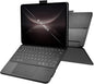 Universal Keyboard Case for 9-11 Inch Tablets, Bluetooth Detachable Keyboard for Android Tablets/iPads/Galaxy Tabs, Magnetic Backlit Keyboard with Washable Adhesive Mount & Any-Angle Stand & Trackpad