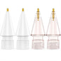 NIUTRENDZ 4 Pack Replacement Tips for Apple Pencil 2nd Generation and 1st Generation Fine Point Metal Tip, Wear-Resistant & Precise Control (1.95mm, White + Pink)