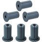 EASYEAH 2pc Black Starlink Cable Grommets 1" Silicone Wire Hole Grommet