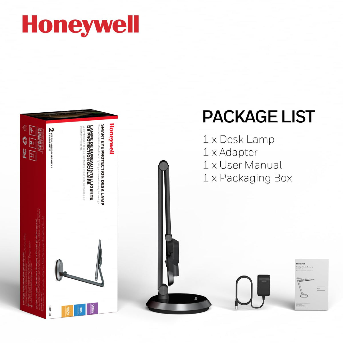 Honeywell H9 Sunturalux LED Dimmable Desk Lamp with Motion-Sensing