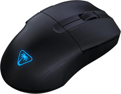 Turtle Beach Pure Air - Ultra-Light Wireless Ergonomic RGB Gaming Mouse, 26K DPI Optical Sensor, 125 Hour Battery, Dual Wireless System, Titan Optical Switches, Bluetooth, RGB Illumination - Black