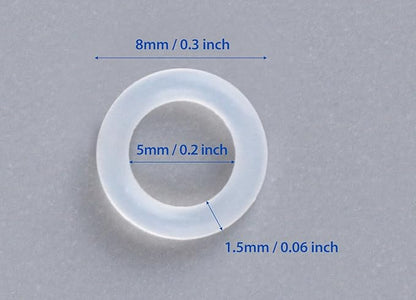 150PCS Rubber O Ring Switch Dampeners Damper for Mechanical Keyboard, Clear Cherry MX Switch Keyboards Keycap Dampers