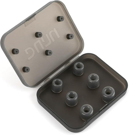 Linsoul DUNU S&S Silicone Eartips S/M/L (3pairs) for Nozzle Diameter from 4mm-5.5mm for Stage Studio, for KZ ZS10 Pro, 7HZ Zero, Orchestra Lite, TANGZU Wan'er S.G IEM (S/M/L- Each Size 1 Pair)