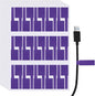 uxcell 300 Pcs Cable Labels, Waterproof Wire Cord Labels Tags, Cord Organizer Management Tags for Charger Cable Organizer Wire Markers Printer and Handwriting, Purple