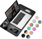 YSAGi Dual-Sided Desk Pad Protector, Waterproof Leather Desk Mat, Large Mouse Pad, Office Desk Pad Writing Pad (23.6" x 13.7", Black+Grey)