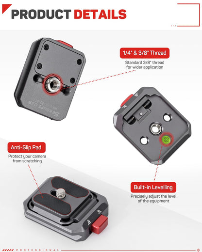 IFOOTAGE Q38 Quick Release Plate Camera Tripod Mount Adapter