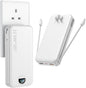 Portable Charger with Wall Plug, 20000mAh USB C Power Bank Fast Charging, External Battery Pack with Built in Cables, Digital Display, 5 Output 2 Input for iPhone Android Cell Phone Tablet