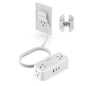 TESSAN Extension Cord 5 FT, Power Strip with 900J Surge Protection, Grey