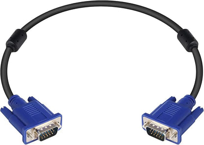 PASOW VGA to VGA Monitor Cable HD15 Male to Male for TV Computer Projector (1.5 Feet)