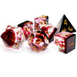 Haxtec Sharp Edge DND Dice Set, Iridescent Resin Polyhedral RPG Dice
