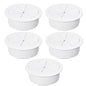 5 Pcs Desk Grommet 2-1/16" / 53 mm, Desk Hole Cover for Cables White, Cable Grommet ABS Plastic, Desk Hole Grommet for Home & Office Pc, Detachable Cable Cord Organizer