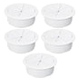 EASYEAH 5 Pcs Desk Grommet 2-1/16" / 53 mm, Desk Hole Cover for Cables White, Cable Grommet ABS Plastic, Desk Hole Grommet for Home & Office Pc, Detachable Cable Cord Organizer